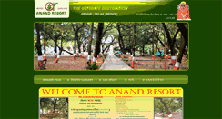 Desktop Screenshot of anandresort.net